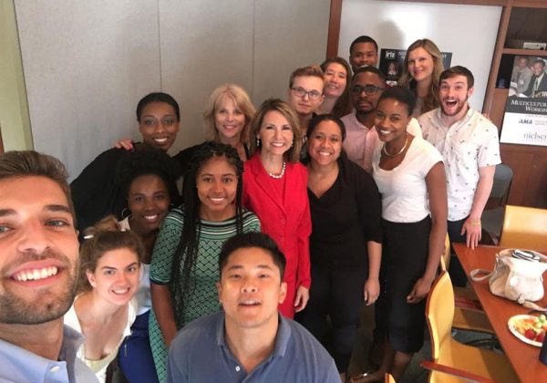 2016 IRTS Summer Fellows with IRTS staff and 1997 IRTS alum, Rajah Maples, at the IRTS office