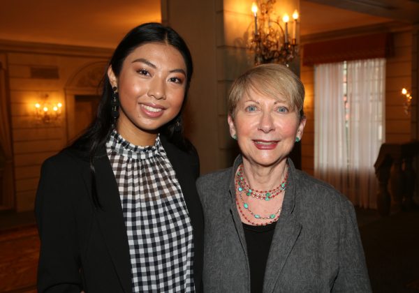 2017 IRTS Summer Fellow Ariana Yaptangco with her sponsor, Betsy Frank, at the 2017 IRTS Newsmaker Breakfast