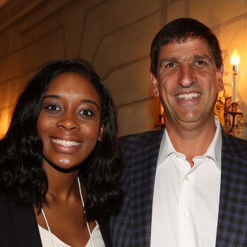 Michelle Nwokedi, a 2017 IRTS Summer Fellow, with her sponsor, IRTS Board Member Bruce Lefkowitz