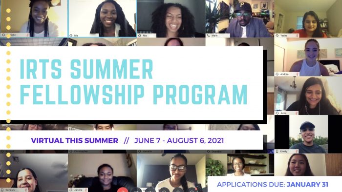 2021 IRTS Summer Fellowship program banner (left-aligned)